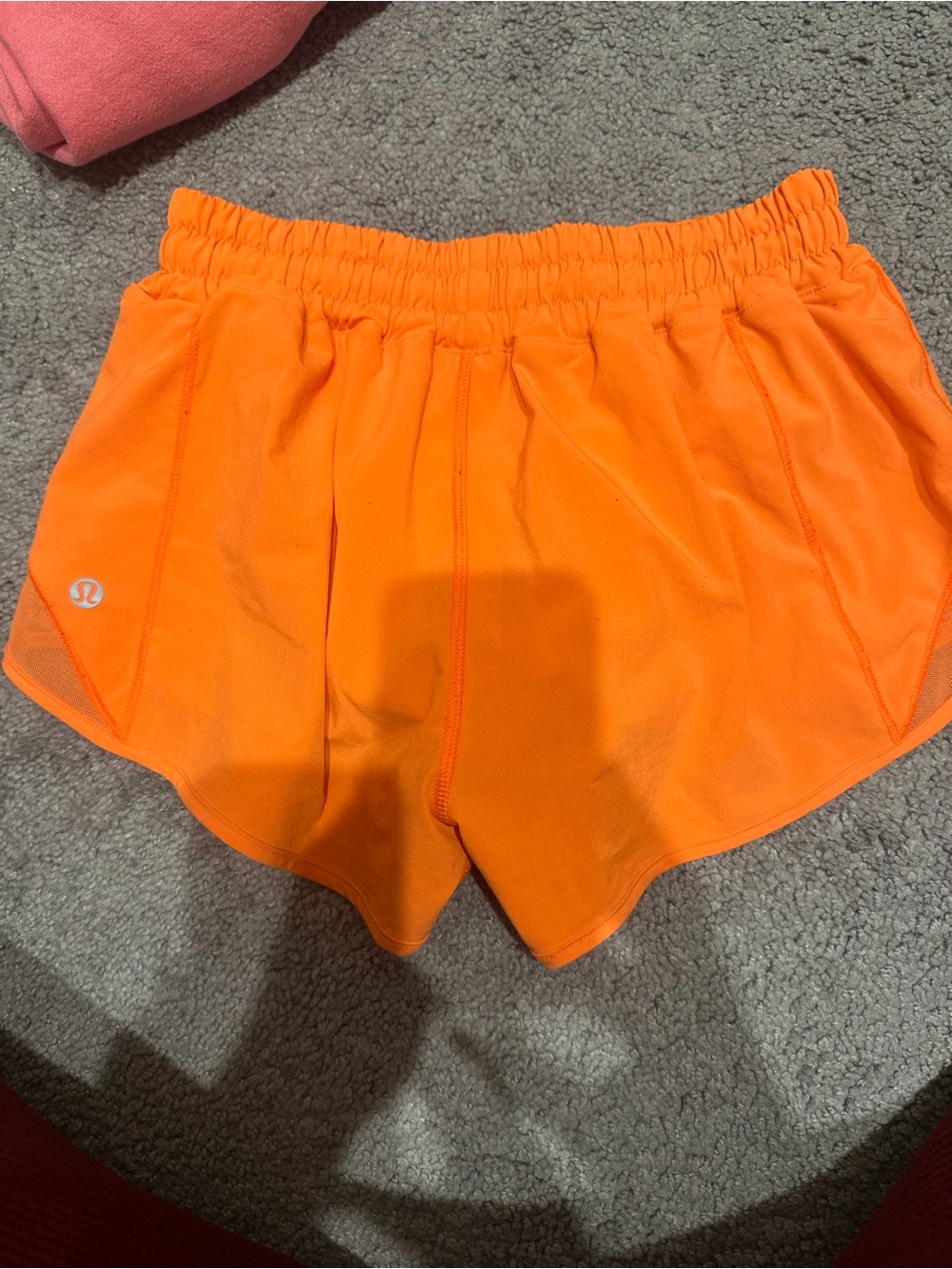 lululemon athletica Bright Orange Women's Athletic Shorts